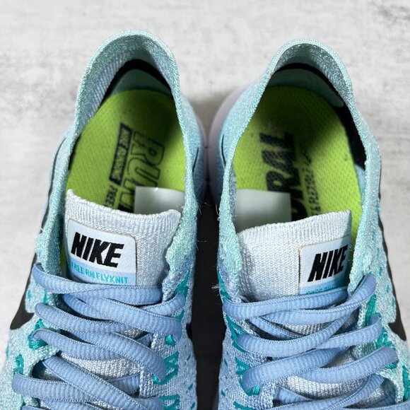 Nike Free RN Flyknit Running Shoes - Women's Size 7.5 - Blue - Picture 8 of 10